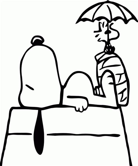 Woodstock Snoopy Coloring Pages Coloring Home