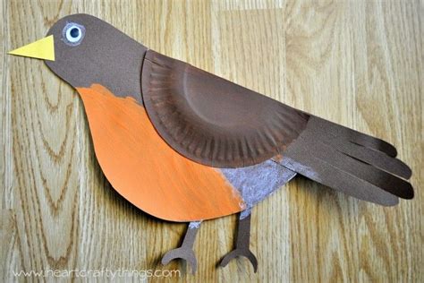 Robin Bird Craft Robin Bird Bird Crafts Spring Crafts For Kids
