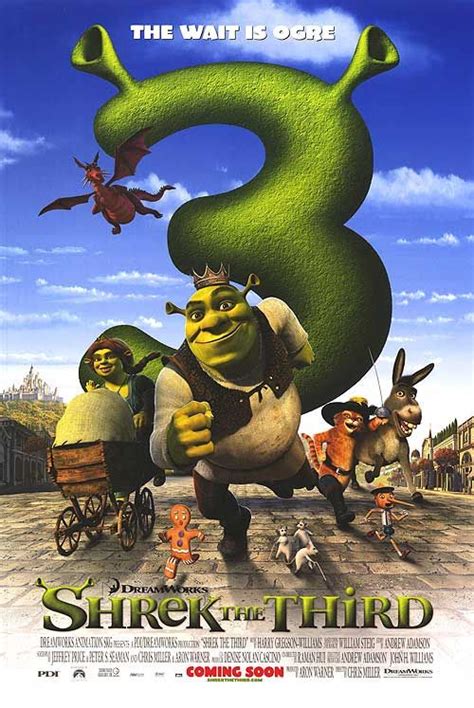 Shrek The Third Poster Shrek Animated Movie Posters Animated Movies