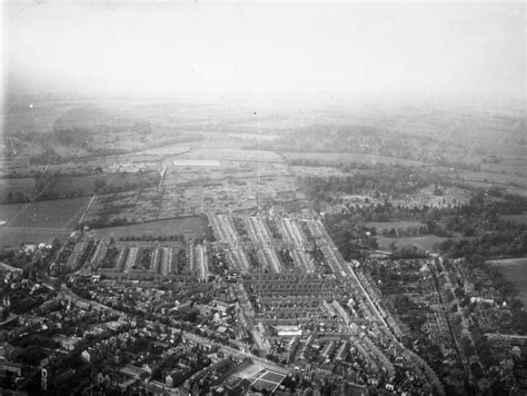 Bedford England Aerial View Of The County Town Of Bedfordshire In