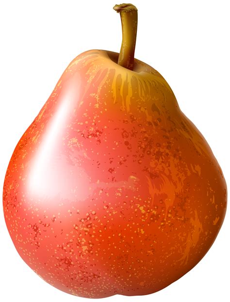Red Pear Image Transparent Free Clip Art Art Images Png Fruit