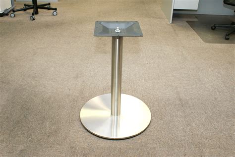 18 Round Table Base Stainless Steel Finish Up To 29 Tops Table