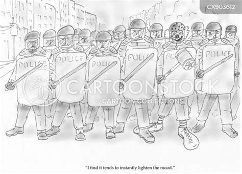 Riot Police Cartoons And Comics Funny Pictures From Cartoonstock