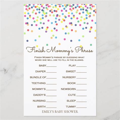 Baby Sprinkle Party Printable Baby Shower Games My Party Design My