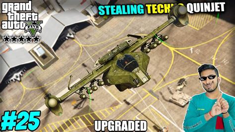 Gta 5 Stealing Technogamerzofficial Quinjet From Military Base But It