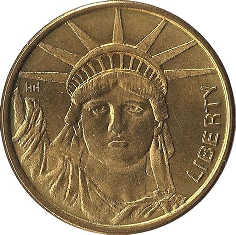 1 Dollar Statue Of Liberty Tokens Numista