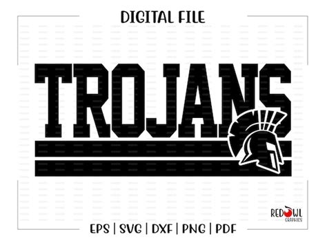 Trojan Svg Trojans Svg Trojan Trojans Mascot School Svg Etsy Canada
