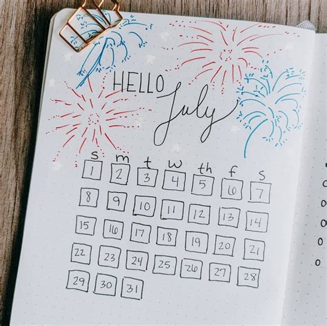 12 Fun July Bullet Journal Page Ideas — Sweet Planit