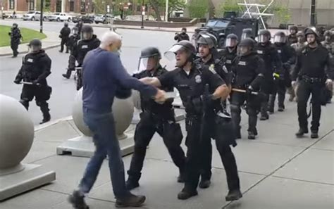 2 Ny Cops Charged With Assault For Shoving Elderly Protester The