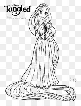 Mewarnai Gambar Princess Rapunzel