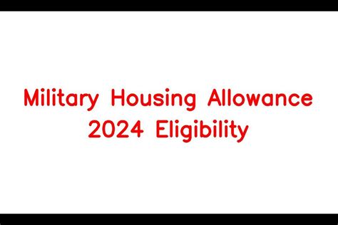 Military Housing Allowance 2024 Eligibility Raised Benefits For Army