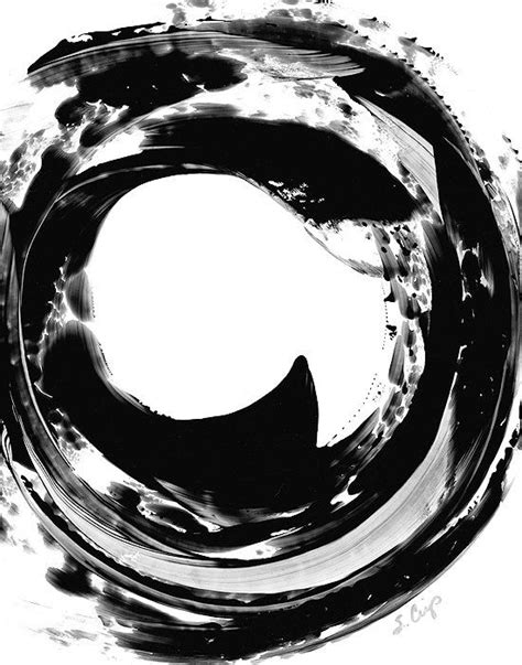 White Black Painting Minimal BW Abstract by ...