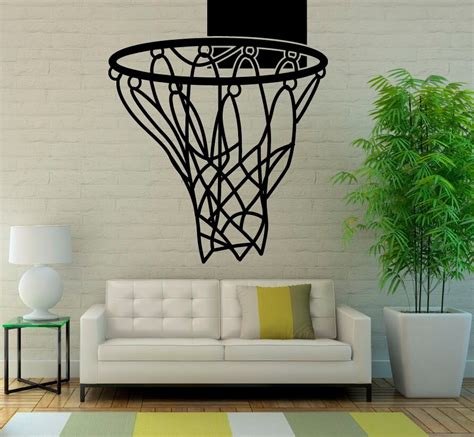 Basketball Wall Vinyl Decal Sport Sticker Interior Art Murals Etsy