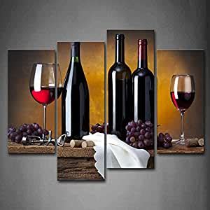 Inicio > decoración interior > taburetes modernos para la cocina. Amazon.com: Firstwallart Grape Wine In Bottle Cups Wall ...