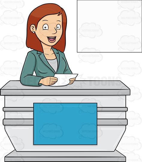 female news reporter clipart clipground