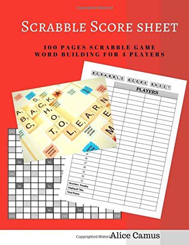 Scrabble Score Sheet For 4 Player 100 Pages Scrabble Game Word By