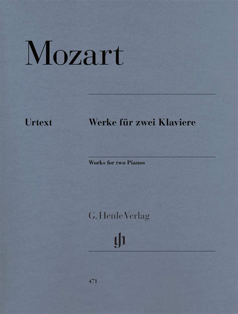 Mozart Works For Two Pianos Henle Piano Traders