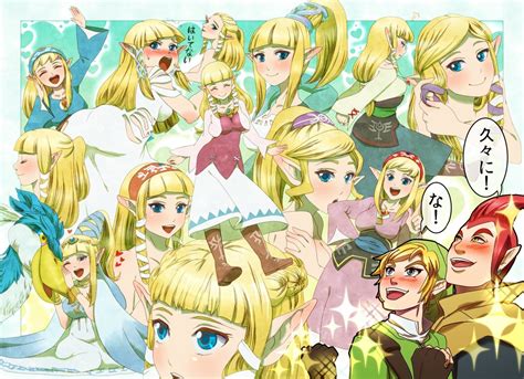 Link Princess Zelda Loftwing And Groose The Legend Of Zelda And 1