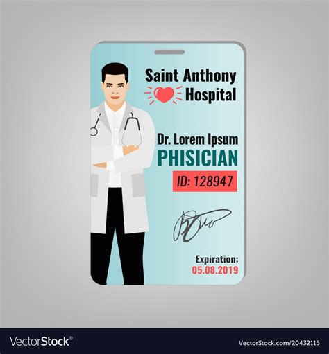 Doctor Id Card Template