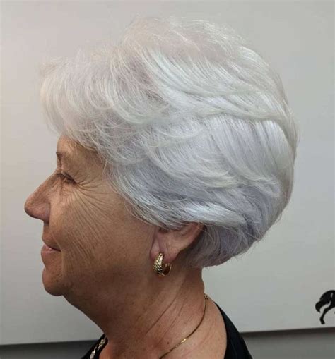 Feathered Short Hairstyles For Women Over 70 Short Hair Older Women