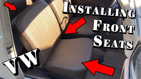 Install Front Seat In Vw Youtube