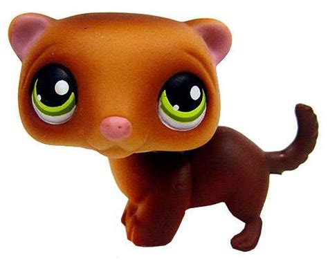 Littlest Pet Shop Dark Brown Ferret Figure 209 No Package Hasbro Toys