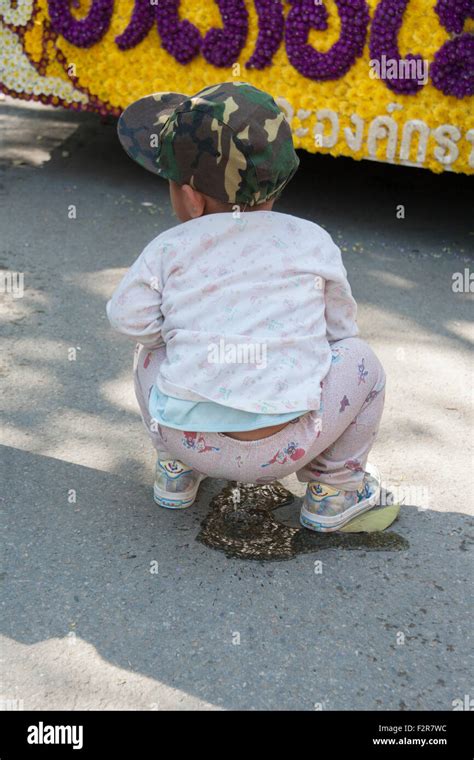 Boy Peeing Thailand Stock Photo Alamy