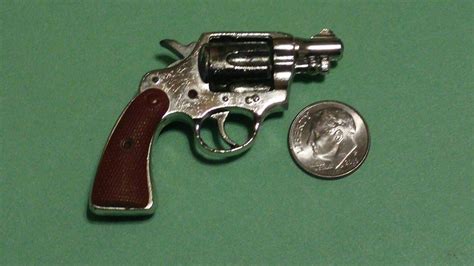Vtg 50s Marx Miniature Cap Gun Replica Colt Snub Nose 38 Detective