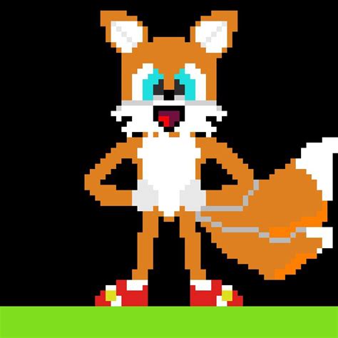 So I Tried To Do A Tails Pixel Art Sonic The Hedgehog Amino