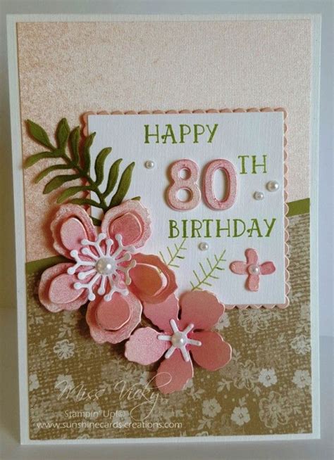 Happy 80th Birthday By Miss Vicky Cards And Paper Crafts At