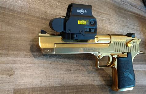 Why Gun Wednesday Gold Desert Eagle With Eotech Sight Guns
