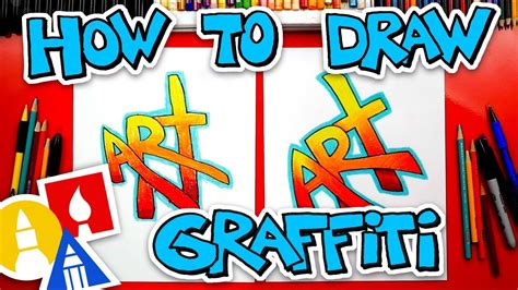 How To Draw The Word Art Simple Graffiti Style Challenge Time Youtube