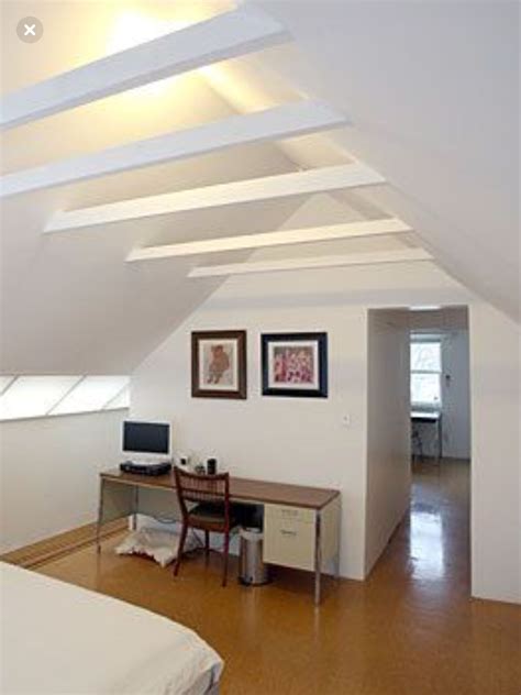 How to finish an attic into a bedroom. Pin by jessica nadelson on Beams | Loft spaces, Attic ...