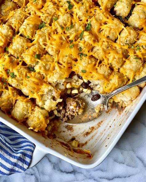Cowboy Casserole Recipe With Tater Tots The Kitchn