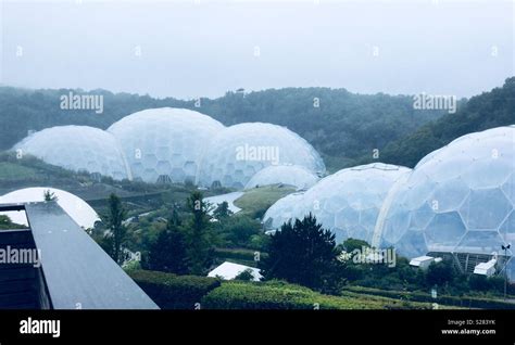 Biomes At The Eden Project Stock Photo Alamy