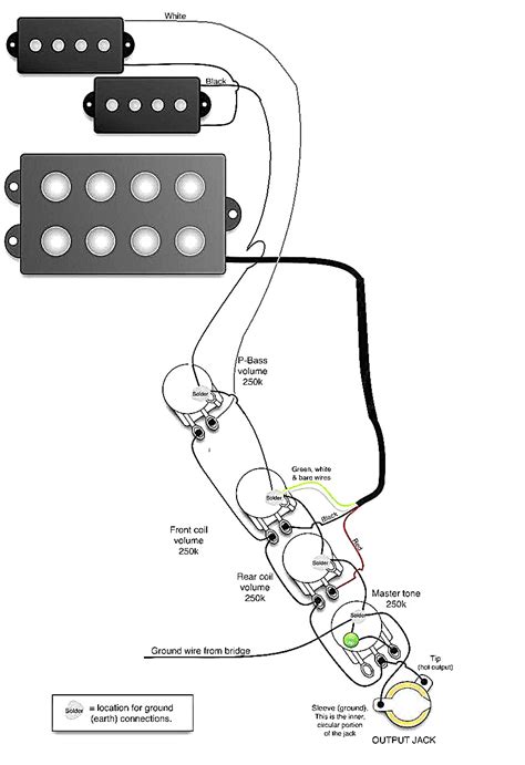 .wiring fender s jazz bass already has a distinct sound that the ceramic magnet and 4 conductor wiring help these pickups to produce a floor shaking rumble that still manages to be clear and the electronics are the same as fitted to an american standard precision with plastic coated wiring. Jazz Bass Wiring Diagram | Wiring Diagram