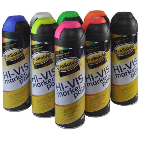 500ml Permanent Hi Visibility Fluorescent Spray Marker Paint T0051