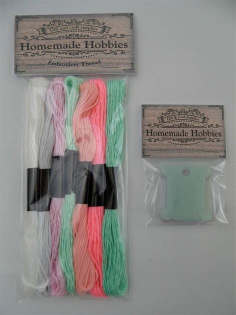 Hand Embroidery Thread Floss Sewing Skeins Durable Pack Of 7 Etsy