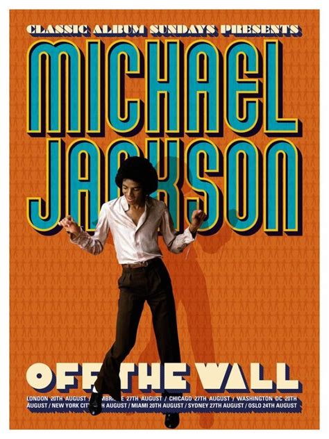 Michael Jackson Off The Wall Poster Classic Album Sundays