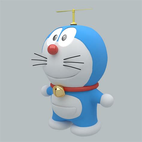 Doraemon 3d Model 30 Dae Obj 3ds Fbx Unknown Blend Free3d