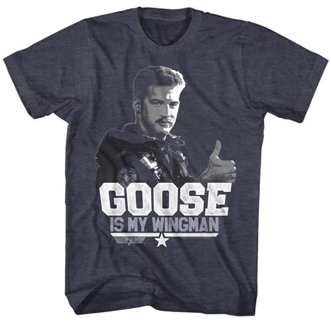 Top Gun Goose Is My Wingman T Shirt Mens Movie Tshirts Societees