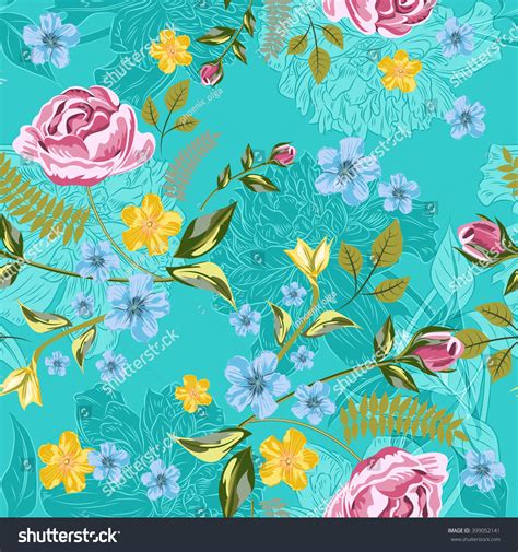 Bright, dk violet wings with lower edges of wing trimmed in pale blue. Vector Seamless Roses Floral Butterfly Print Stock Vector ...