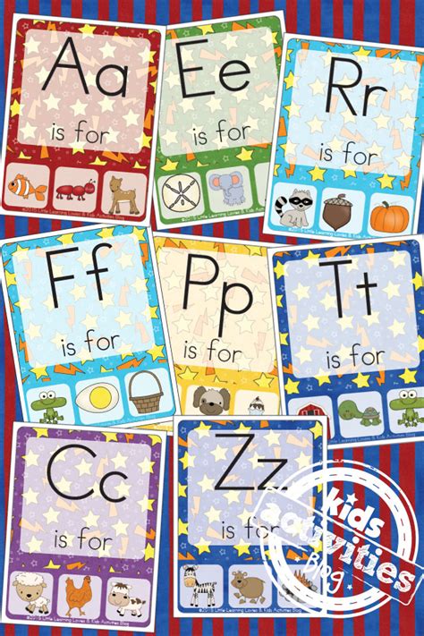 Free Kids Printable Alphabet Phonics Clip Cards Kids Activities Blog