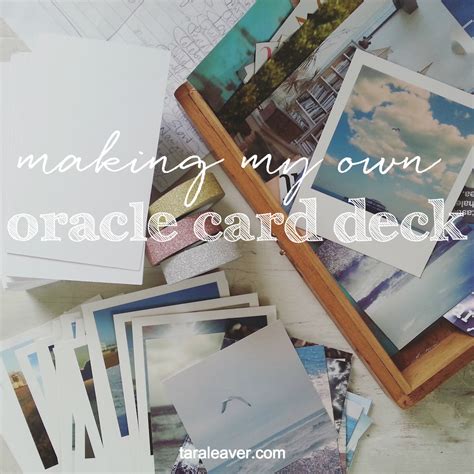 Decide if there will be a guidebook. making my own oracle cards - Tara Leaver