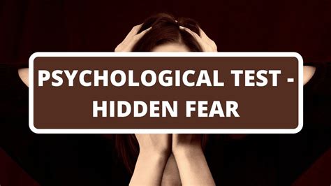 Psychological Test - Hidden Fear - YouTube