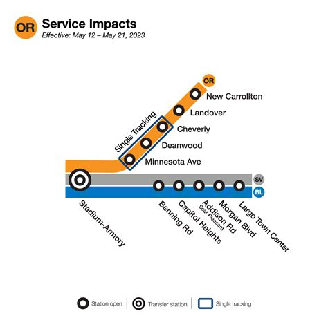 Orange Line Metro Map