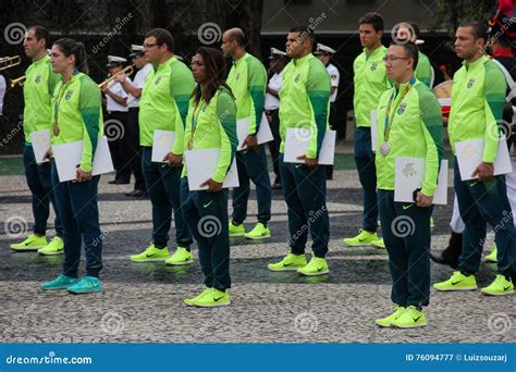 Brazilian Military Athletes Won 75 Of Olympic Medals Among Brazilian Athletes Editorial Photo