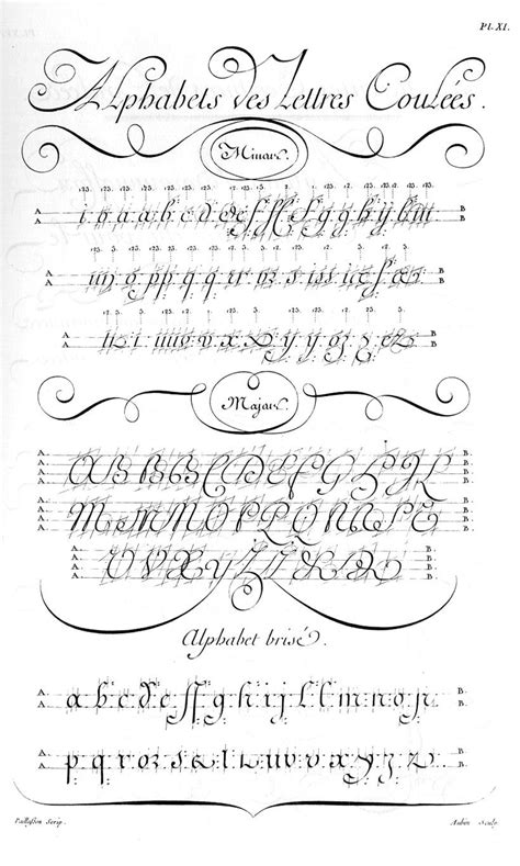 French Calligraphy Plates Calligraphy Worksheet How To Write
