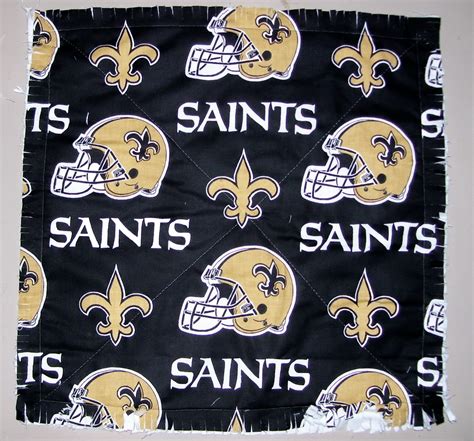 Kenlee Crafts | New Orleans Saints Rag Quilt Throw | Online Store ...