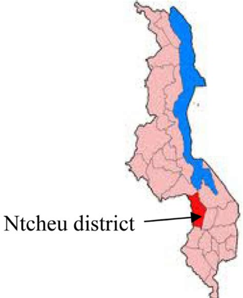 Map Of Malawi Showing Ntcheu District Download Scientific Diagram